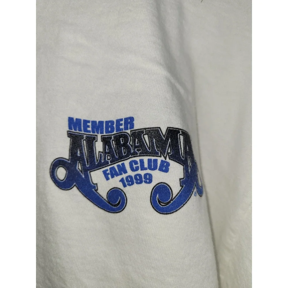 2 Alabama Fan Club Member 1999/2003 Country Music T-Shirts, Size X-Large/large